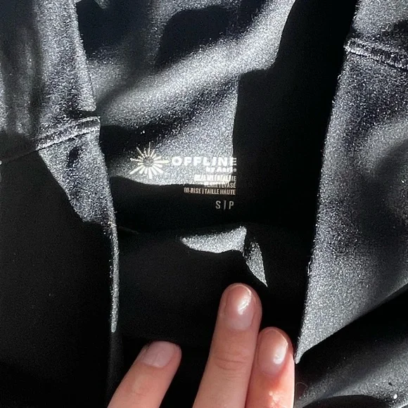 Aerie Black Flare Pants - Picture 3 of 3